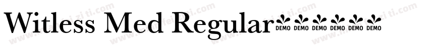 Witless Med Regular字体转换